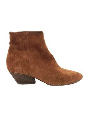 Vince Brown Suede Ankle Boots Vaughn Size 8 Made In Italy